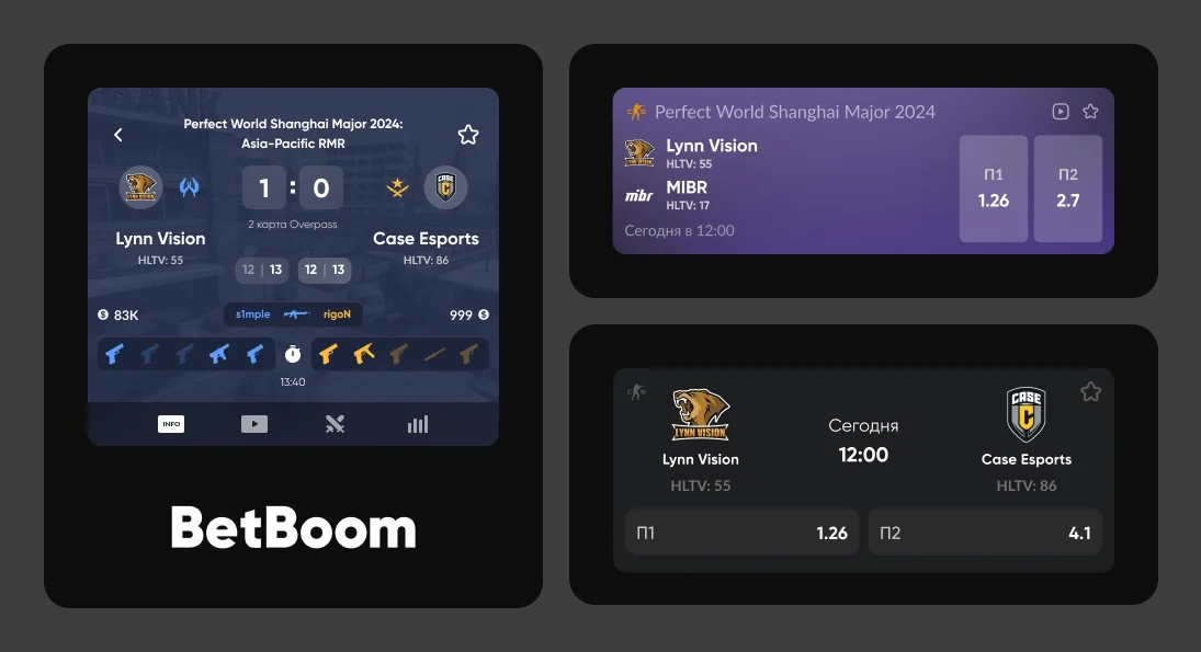 BetBoom добавила отображение рейтинга HLTV в киберспортивную линию в приложении