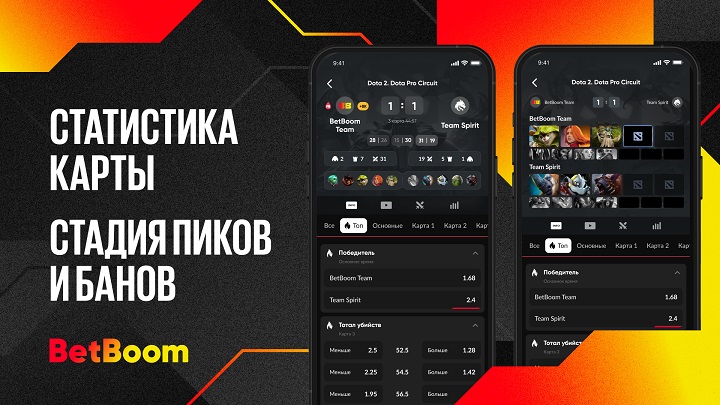 BetBoom вывел раздел статистики по Dota 2 на новый уровень: вся необходимая для ставки информация обновляется без задержек