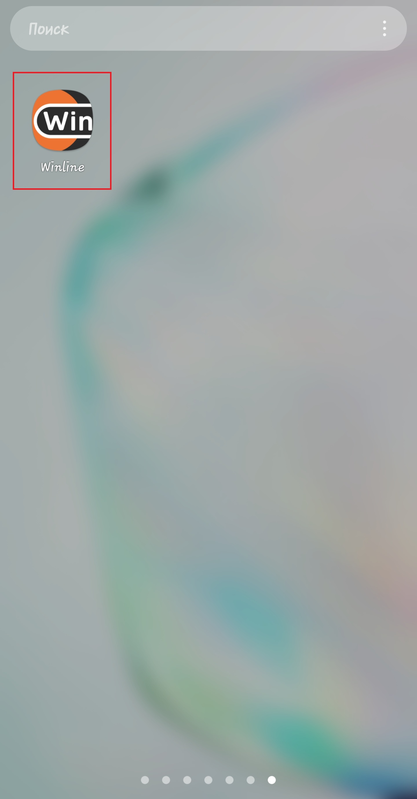 Приложение Винлайн на телефоне